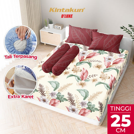 Kintakun Dluxe Sprei Fitted Marmaya Tinggi 25cm
