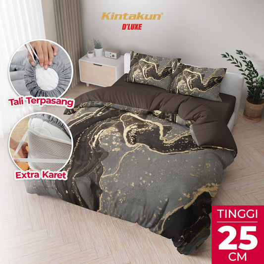 Kintakun Dluxe Bedcover Set Fitted Marvin Tinggi 25cm
