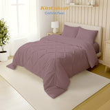 Kintakun Cotton Feel Comforter Basic & Pinch Quilt Varian Mauve Shadows