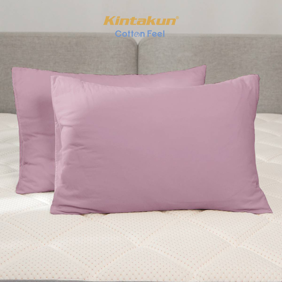 Kintakun Cotton Feel Mix & Match Sprei Pocket Varian Mauve Shadows Tinggi 30 cm