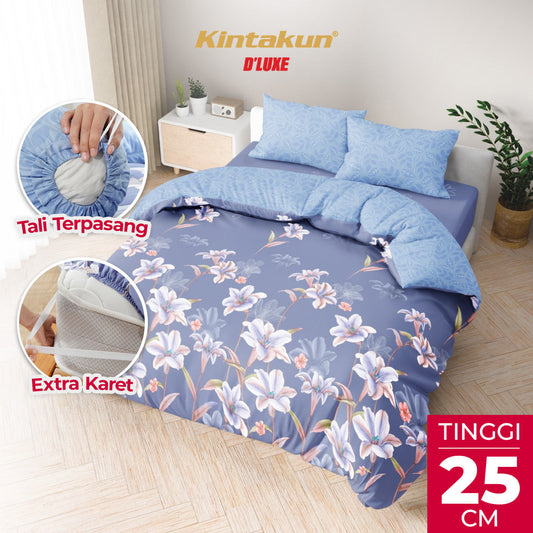 Kintakun Dluxe Bedcover Set Fitted Melanita Tinggi 25cm