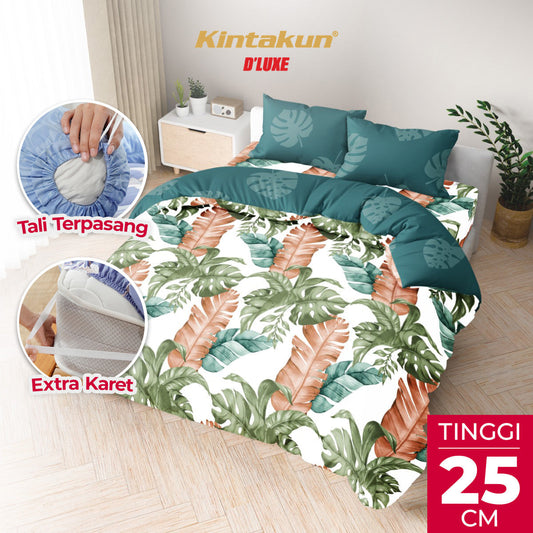 Kintakun Dluxe Bedcover Set Fitted Mirani Tinggi 25cm