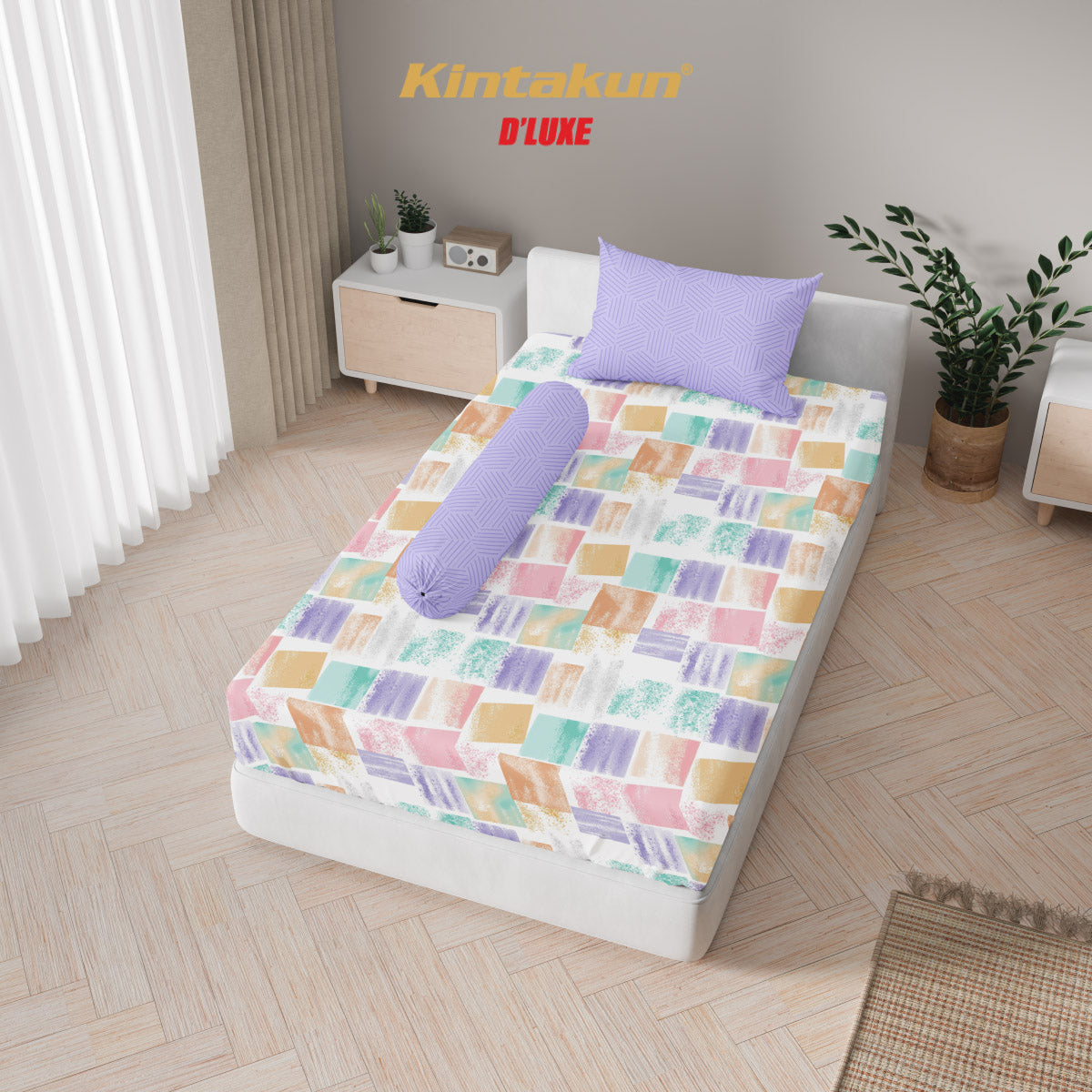Kintakun Dluxe Sprei Fitted Mivana Tinggi 25cm