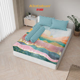 Kintakun Dluxe Sprei Set Fitted Digital Printing Motif Monti Tinggi 25 cm