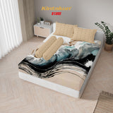 Kintakun Dluxe Sprei Set Fitted Digital Printing Motif Namira Tinggi 25 cm