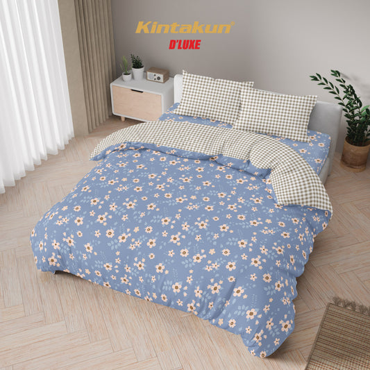 Kintakun Dluxe Bedcover Set Fitted Nasya Tinggi 25cm