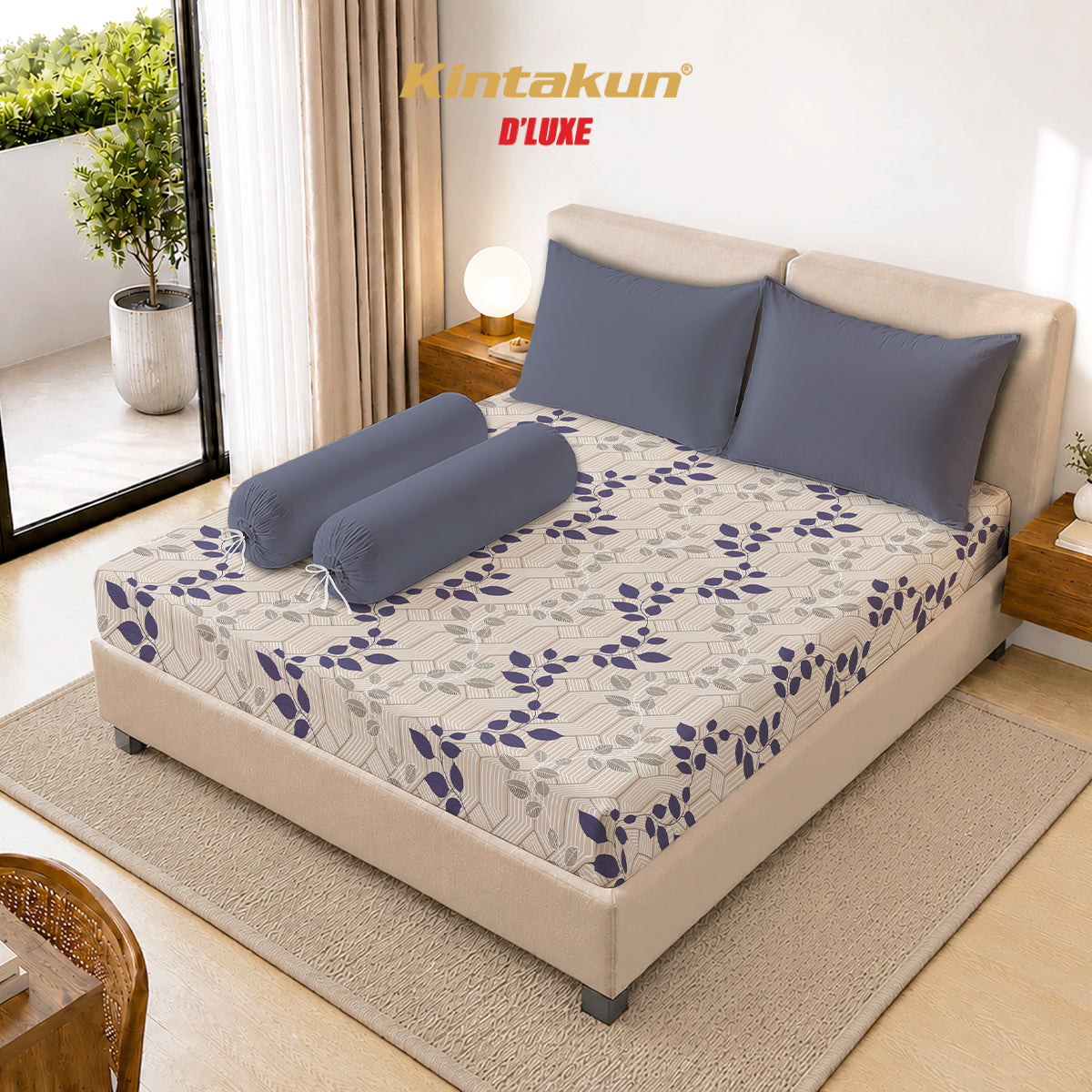 Kintakun Dluxe Sprei Fitted Natuna Tinggi 30cm