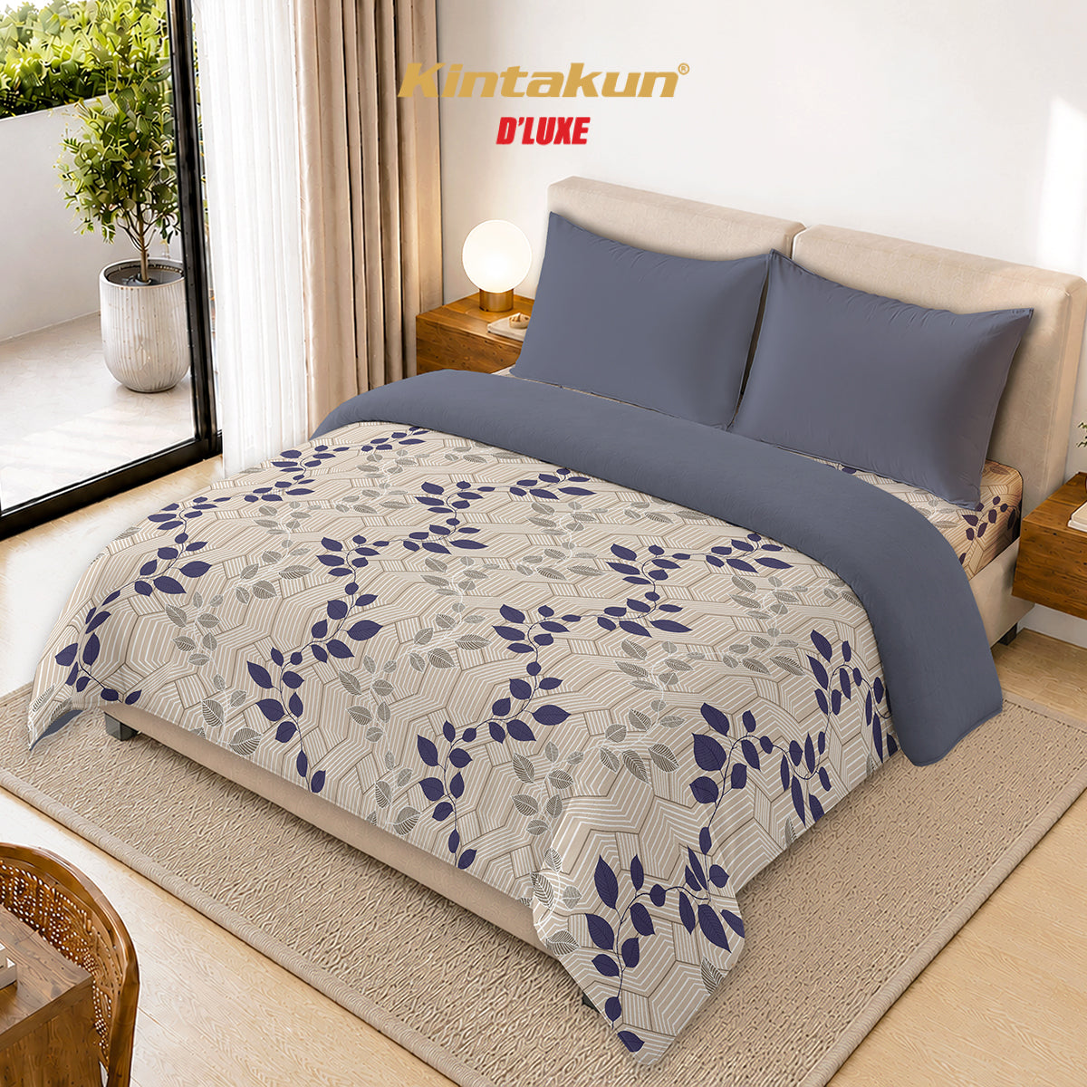 Kintakun Dluxe Bedcover Set Fitted Natuna Tinggi 30cm