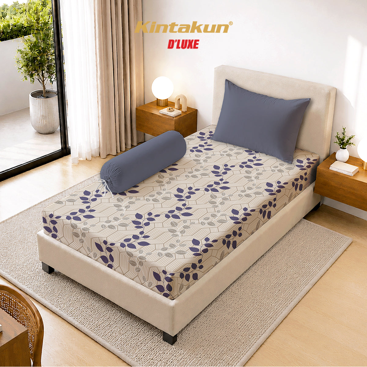 Kintakun Dluxe Sprei Fitted Natuna Tinggi 30cm