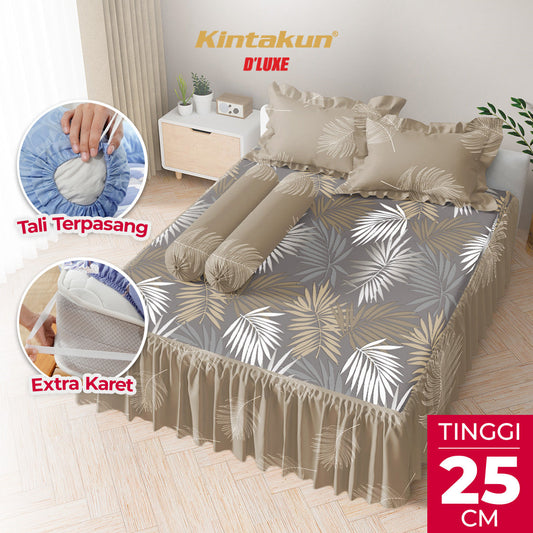 Kintakun Dluxe Sprei Rumbai Nayla Tinggi 25cm