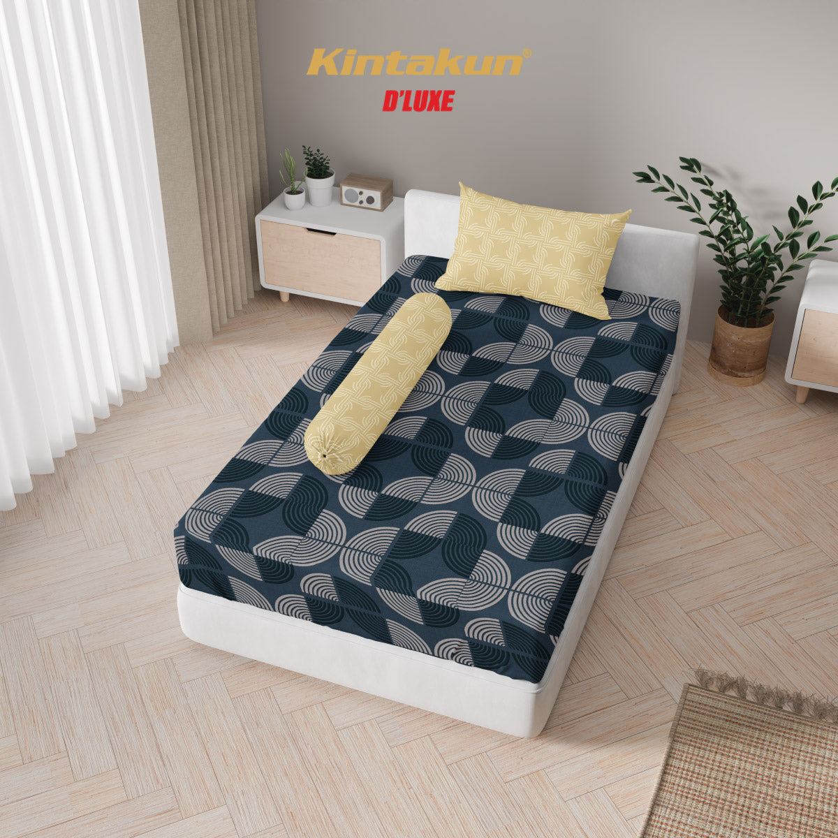 Kintakun Dluxe Sprei Fitted Ninda Tinggi 25cm