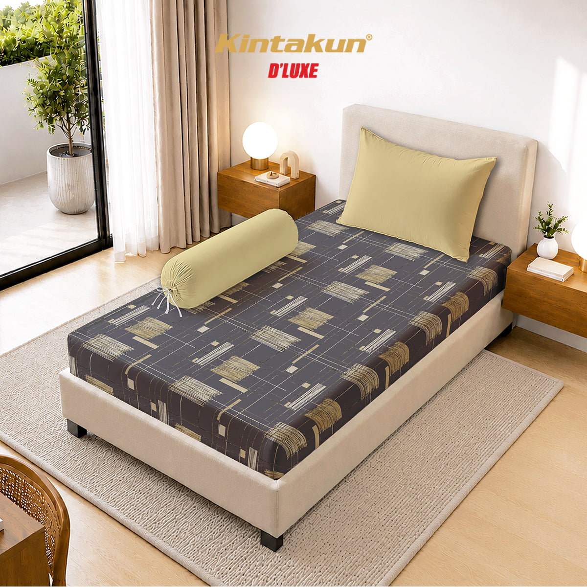 Kintakun Dluxe Sprei Fitted Nino Tinggi 30cm