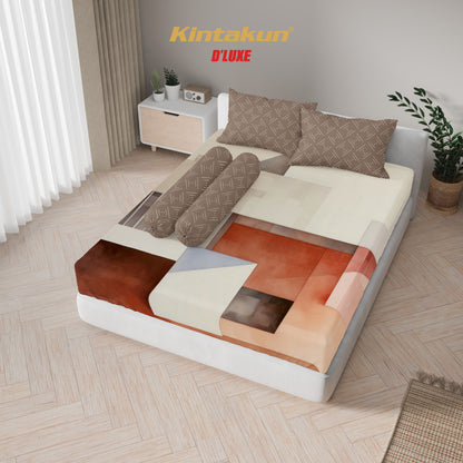 Kintakun Dluxe Sprei Set Fitted Digital Printing Motif Nira Tinggi 25 cm