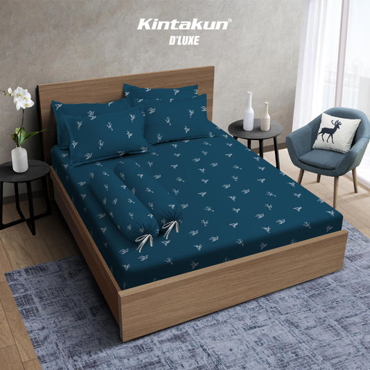 Kintakun Dluxe Gold Sprei Fitted Motif Nathan Tinggi 30 cm