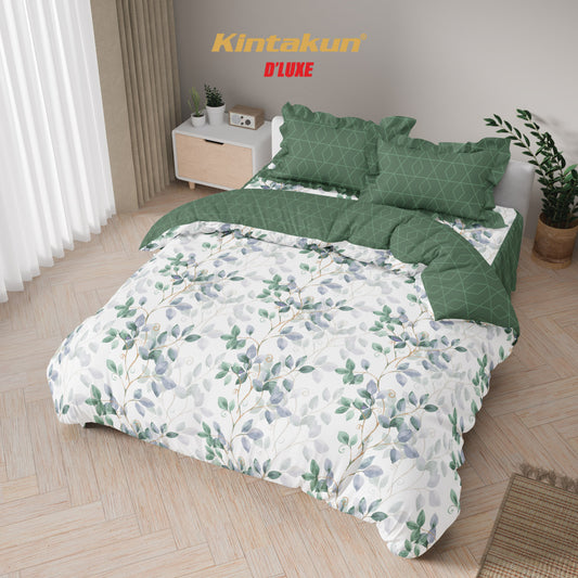 Kintakun Dluxe Bedcover Set Rumbai Padma Tinggi 39cm