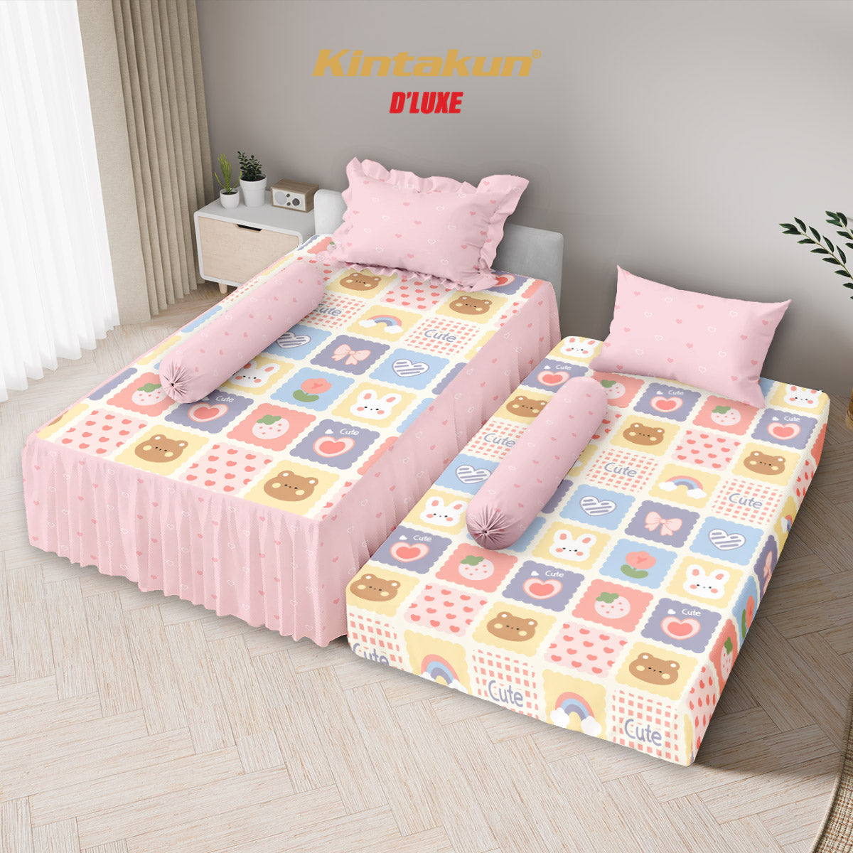 Kintakun Dluxe Sprei Duo 2in1 Patcha