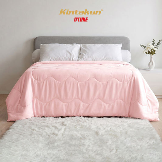 Kintakun DLUXE Snowy Blanket 150 x 200 Warna Petal Pink