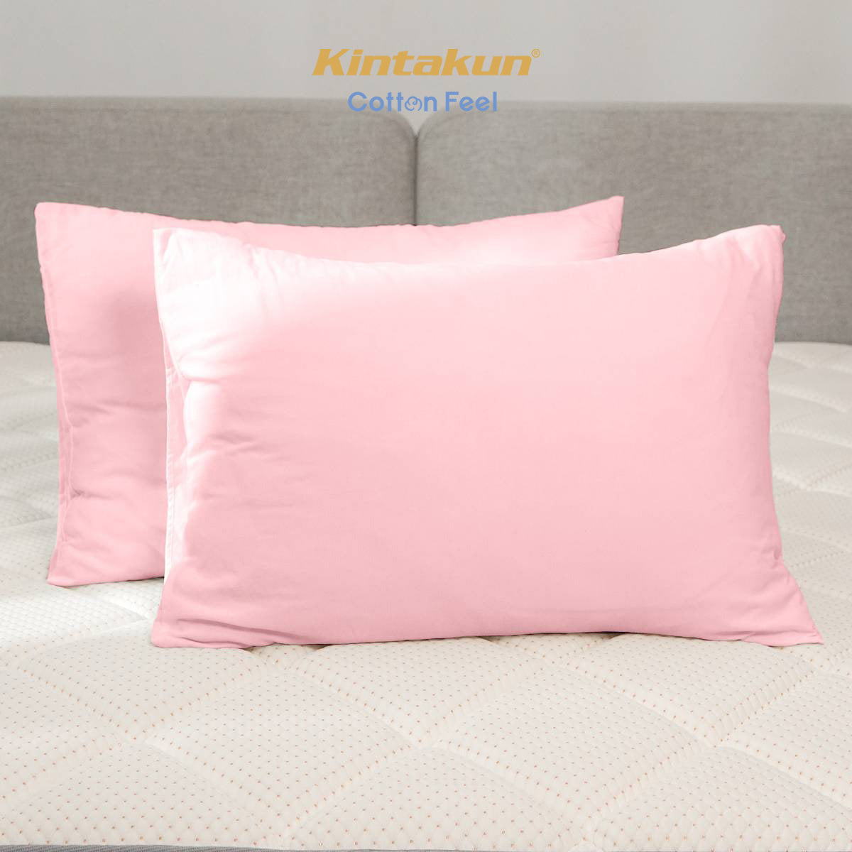 Kintakun Cotton Feel Mix & Match Sprei Pocket Varian Petal Pink Tinggi 30 cm