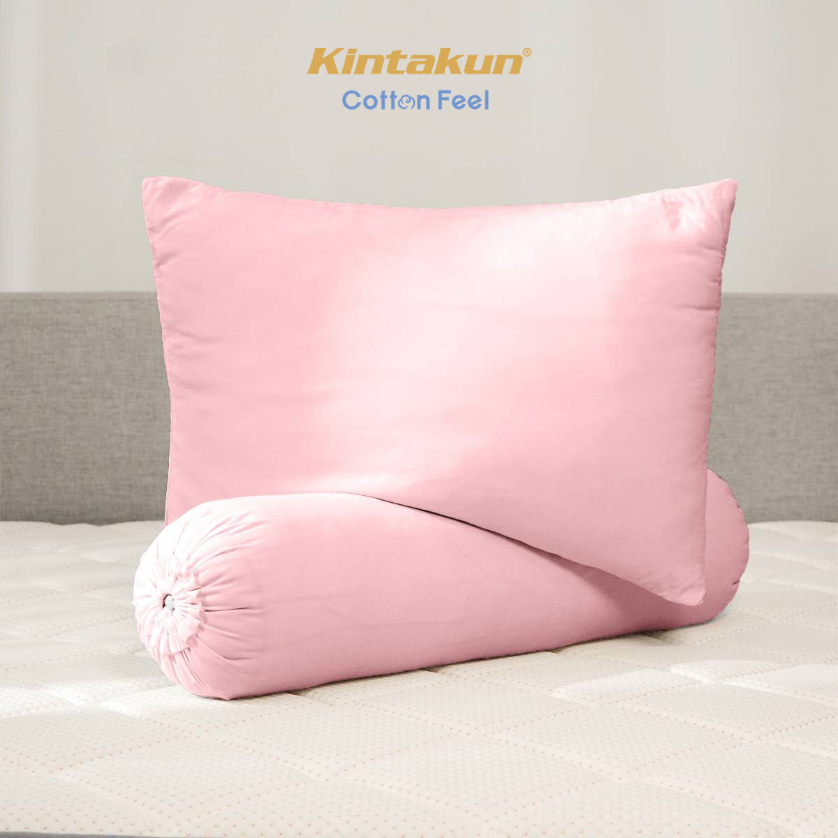 Kintakun Cotton Feel Mix & Match Sprei Pocket Varian Petal Pink Tinggi 30 cm