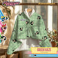 Kintakun DLUXE Poncho Blanket Jaket The Powerpuff Girl Motif Green Haze