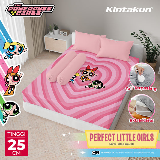 Kintakun DLUXE Sprei Fitted 25cm The Powerpuff Girls Motif Perfect Little Girls Varian Size