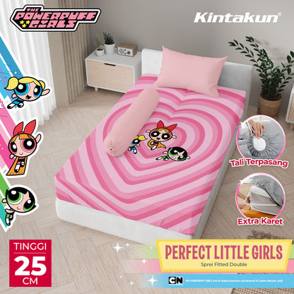 Kintakun DLUXE Sprei Fitted 25cm The Powerpuff Girls Motif Perfect Little Girls Varian Size
