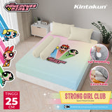 Kintakun DLUXE Sprei Fitted 25cm The Powerpuff Girls Motif Strong Girls Club Varian Size