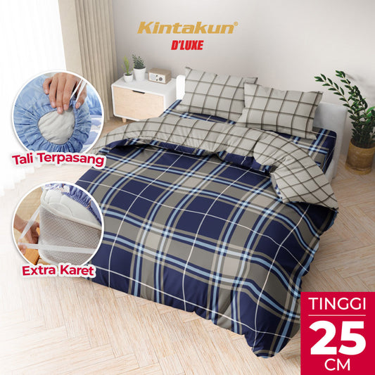 Kintakun Dluxe Bedcover Set Fitted Priska Tinggi 25cm