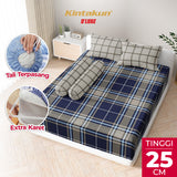 Kintakun Dluxe Sprei Fitted Priska Tinggi 25cm