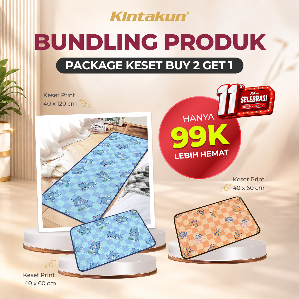 Kintakun Package Keset Buy 2 Get 1