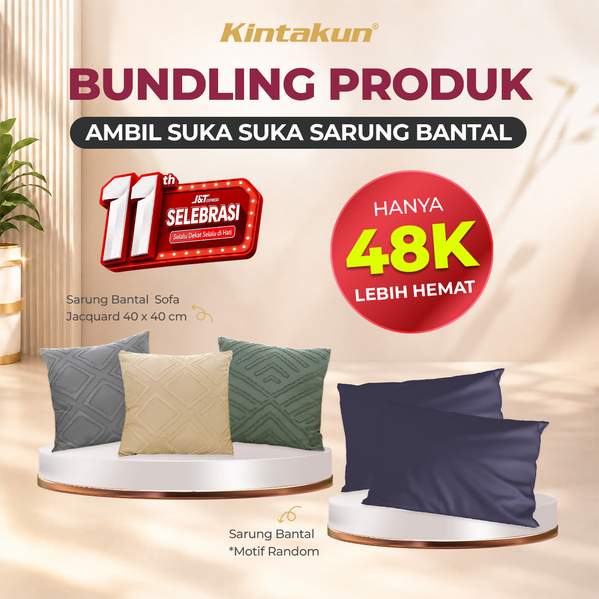 Kintakun Ambil Suka-Suka Sarung Bantal