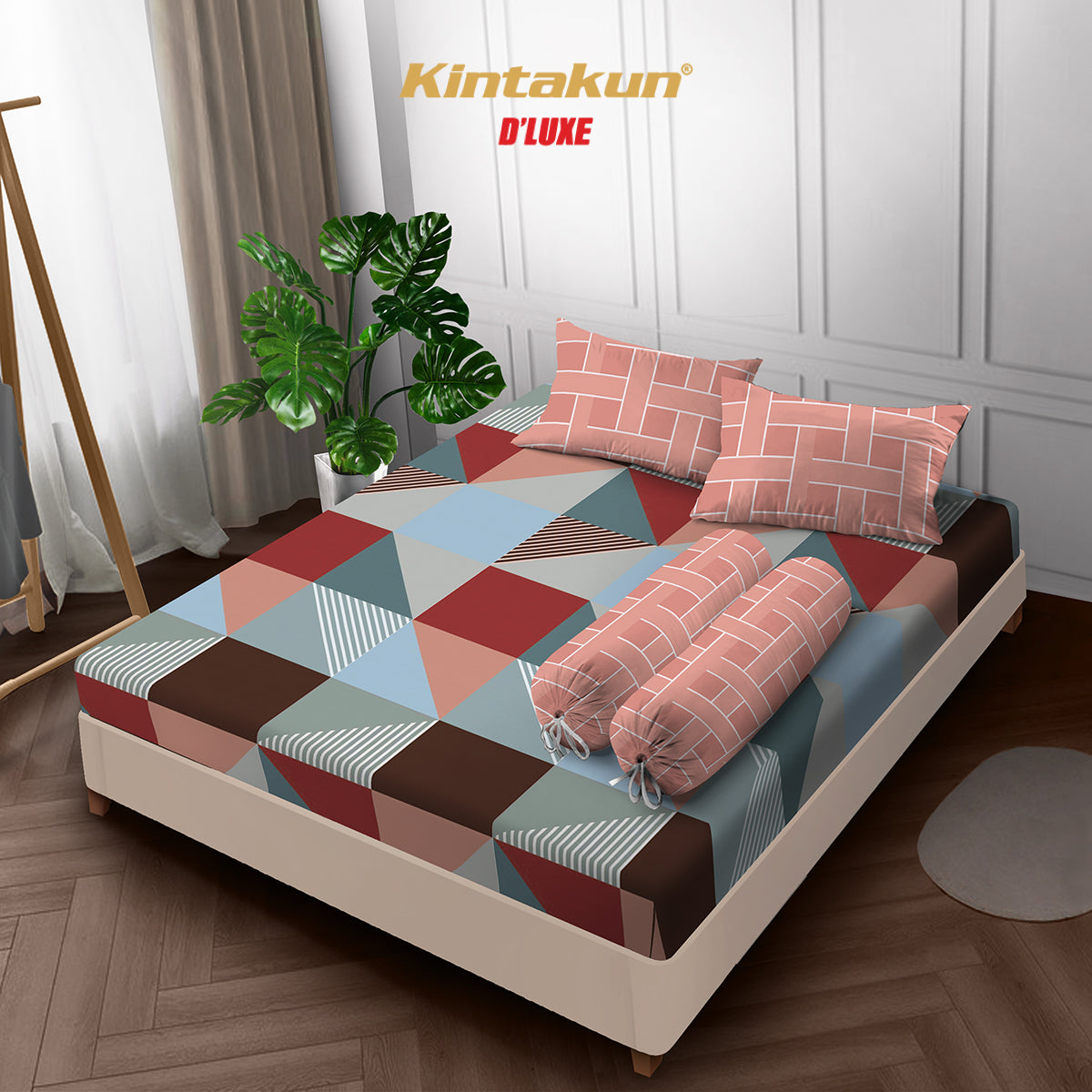 Kintakun DLUXE Sprei Set Fitted Rafly Tinggi 20 cm