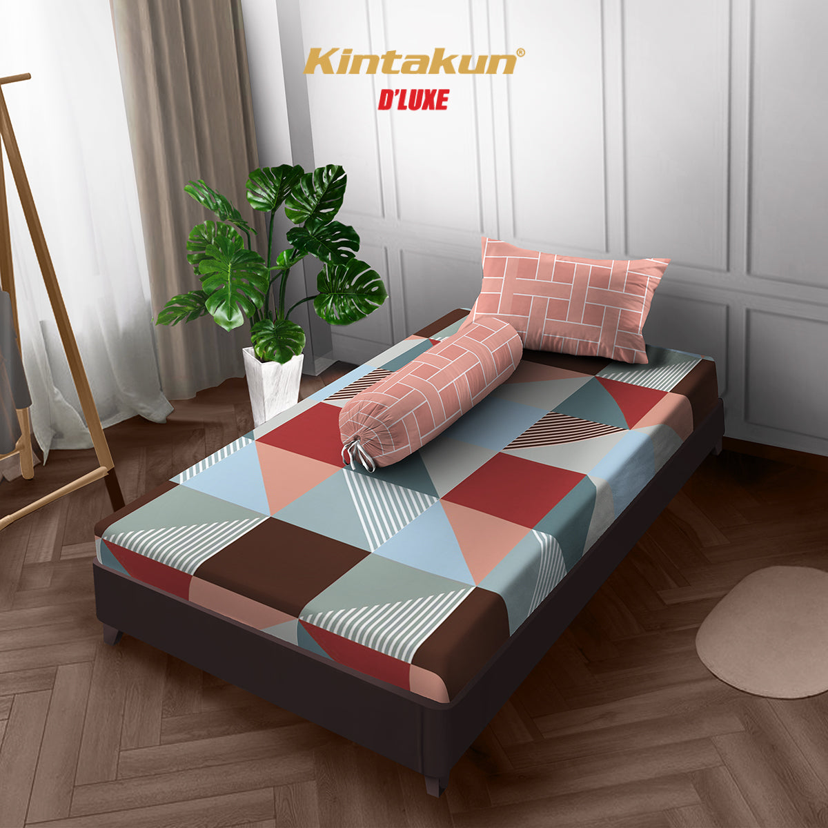 Kintakun DLUXE Sprei Set Fitted Rafly Tinggi 20 cm