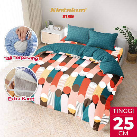 Kintakun Dluxe Bedcover Set Fitted Rayhan Tinggi 25cm