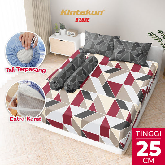 Kintakun Dluxe Sprei Fitted Roni Tinggi 25cm
