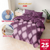 Kintakun Dluxe Bedcover Set Fitted Rosalva Tinggi 25cm