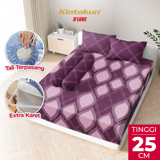 Kintakun Dluxe Sprei Fitted Rosalva Tinggi 25cm