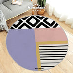 Karpet Print Lingkaran D 100 cm Varian Rune