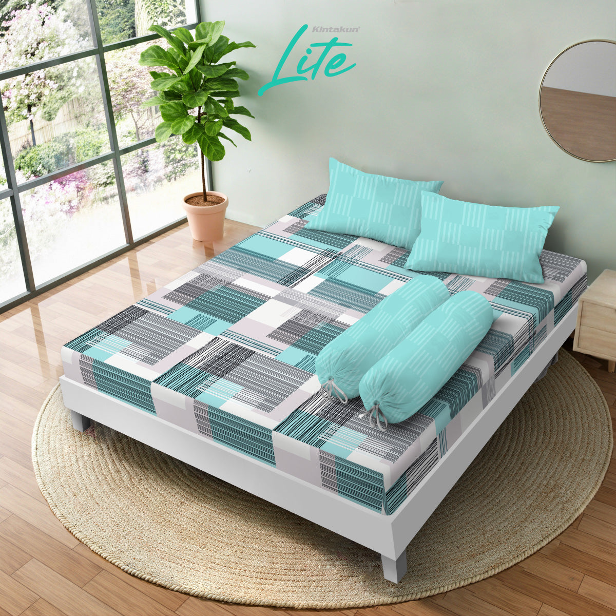Kintakun Lite Sprei Fitted Sabira Tinggi 30cm