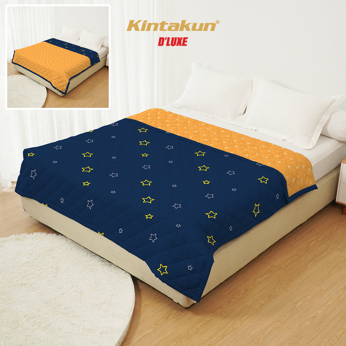 Dluxe Bestie Selimut Ultrasonic Dua Sisi Ukuran 150 x 200