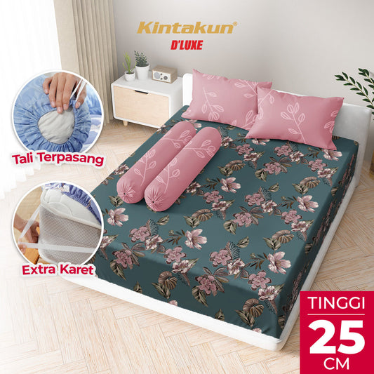 Kintakun Dluxe Sprei Fitted Safira Tinggi 25cm