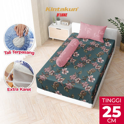 Kintakun Dluxe Sprei Fitted Safira Tinggi 25cm