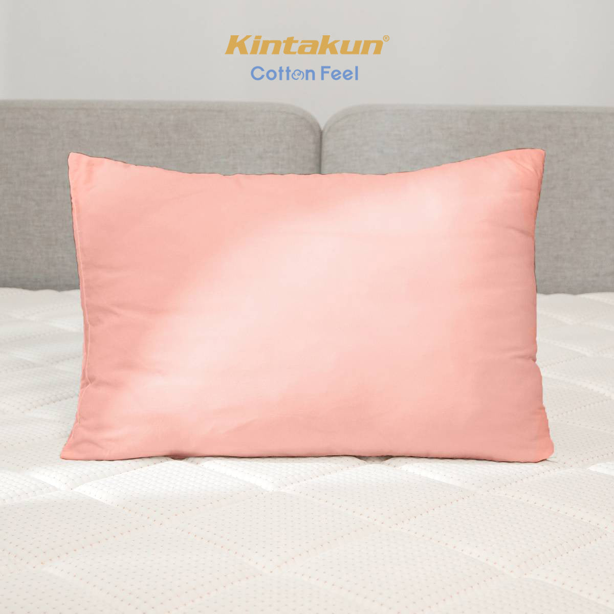 Kintakun Cotton Feel Mix & Match Sprei Pocket Varian Salmon Tinggi 30 cm