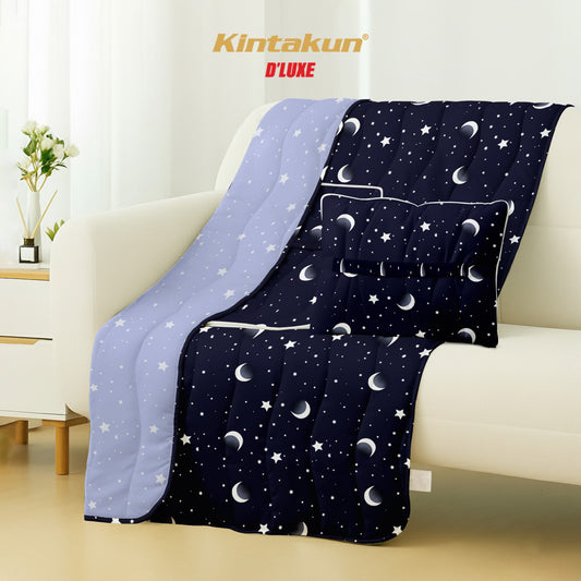 Kintakun Dluxe Balmut 2in1 Bantal Selimut Multifungsi Motif Sandi Varian Ukuran