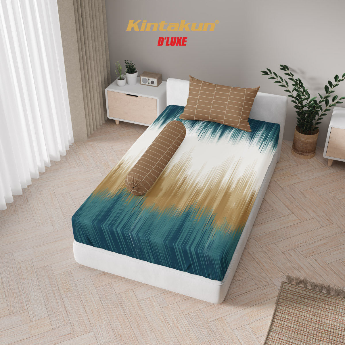 Kintakun Dluxe Sprei Fitted Senia Tinggi 25cm