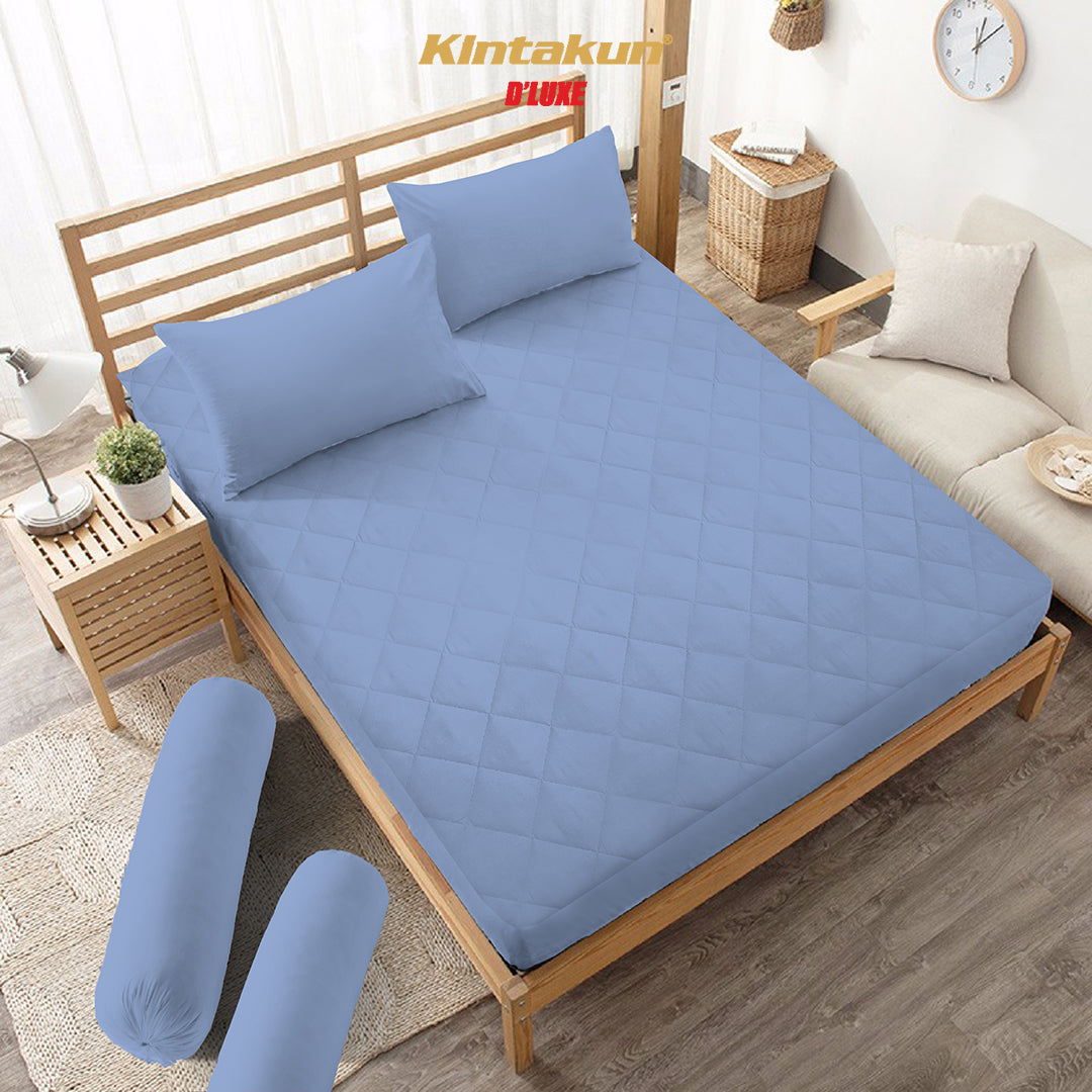 Kintakun DLUXE Sprei Quilt Microtex Matrass Korea (2in1) Tinggi 30cm Varian Serenity