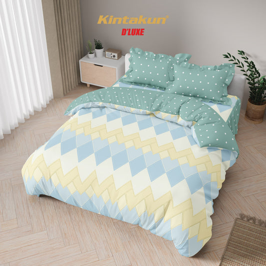 Kintakun Dluxe Bedcover Set Rumbai Serina Tinggi 39cm