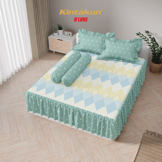 Kintakun Dluxe Sprei Rumbai Serina Tinggi 39cm