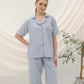 Cottonbee One Set Piyama Katun Wanita Varian Periwinkle