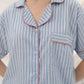Cottonbee One Set Piyama Katun Wanita Varian Periwinkle